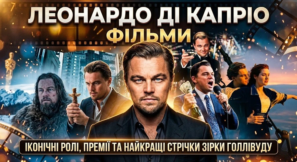 Топ 20 фільмів Леонардо Ді Капріо з описами та оцінками