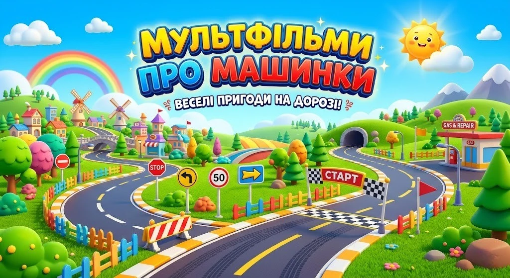 Найцікавіші мультфільми про машинки на всі смаки